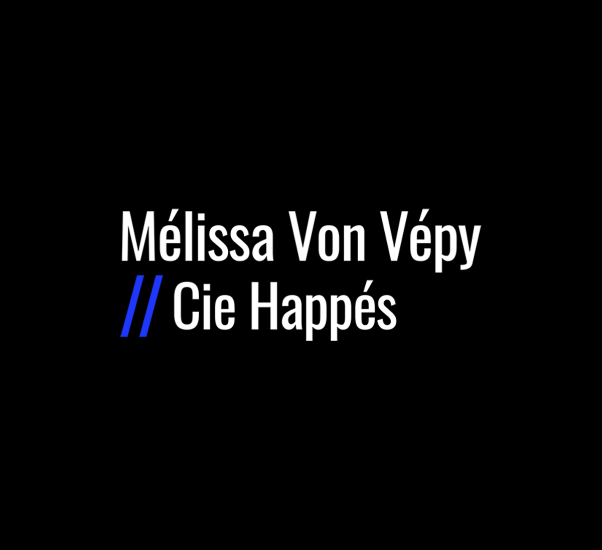 Logotype Mélissa Von Vépy
