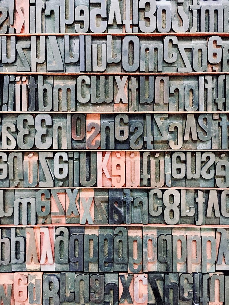 typographie fonderie caractère plomb imprimerie