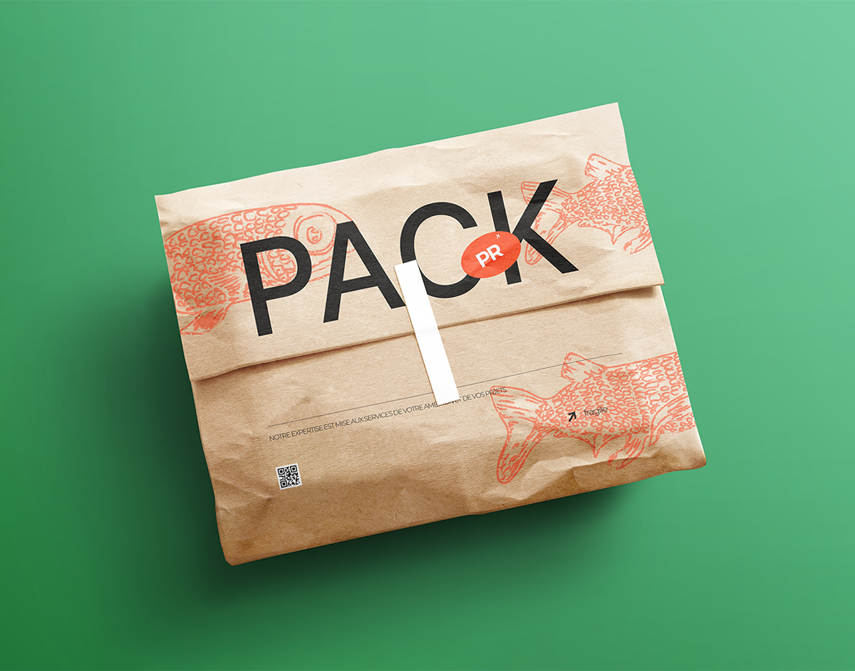 Emballage pack papier kraft